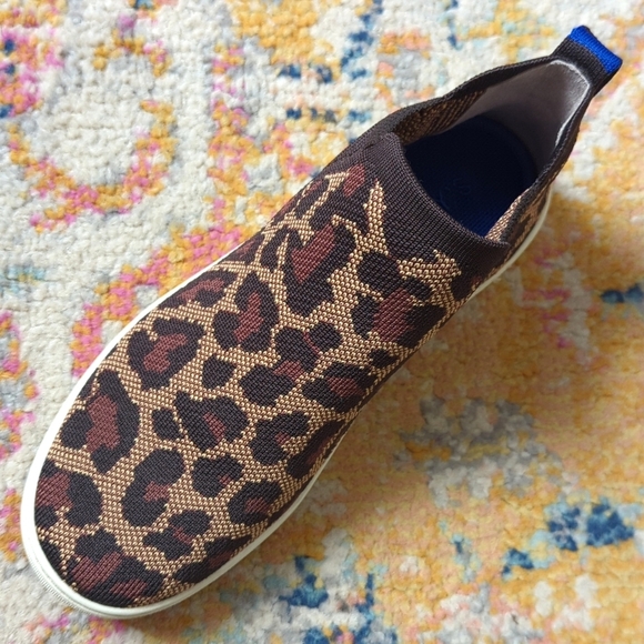 Rothy's The Chelsea‎ Wildcat Jacquard Knit Slip On Ankle Bootie Sneakers Brown 9 - Picture 10 of 16